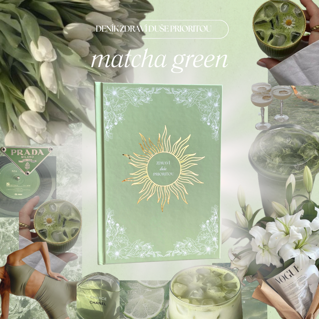 Deník Zdraví Duše Prioritou (Matcha Green)